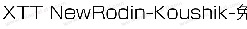 XTT NewRodin-Koushik字体转换